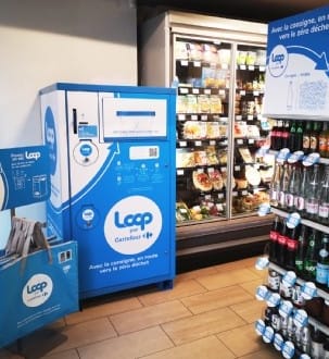 Carrefour déploie la solution de consigne Loop dans ses hypermarchés