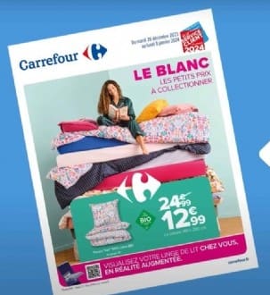 Carrefour propose de tester en réalité augmentée son linge de lit avant achat