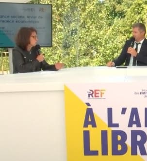 Échange sur la performance sociale, levier de performance économique avec Anne-Sophie Godon, directrice chez Malakoff Humanis, Rémi Boyer, DRH du groupe Korian et responsable de la politique RSE
