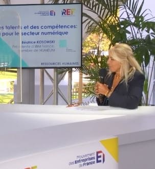 Gestion des talents et des compétences : un défi pour le secteur numérique avec Béatrice Kosowski, présidente d'IBM France, membre de NUMEUM