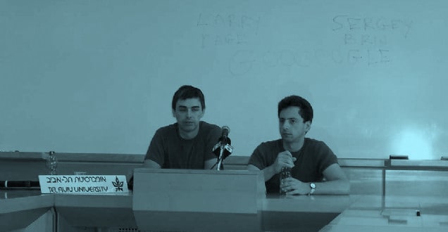 Larry Page et Sergey Brin, les étudiants en informatique à l'origine de Google