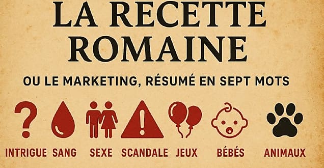 La recette romaine. Ou le marketing, résumé en sept mots