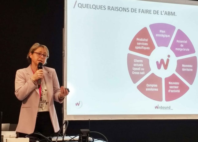 Isabelle Defay, responsable commerciale de Winbound lors du All4Customer Paris 2024
