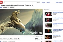 Vidéo : Google pousse le WebM sur IE9