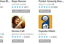 Autant d'applications sur Google Play que sur l'App Store