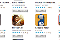 Autant d'applications sur Google Play que sur l'App Store