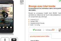 Le premier smartphone Intel Atom disponible chez Orange