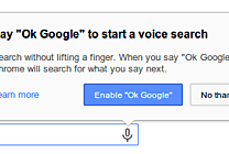 Le navigateur web Chrome contrôle Google à la voix