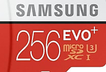 Samsung présente une carte microSD de 256 Go