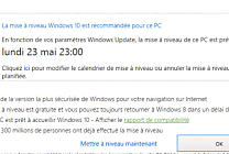 Le passage à Windows 10 toujours gratuit