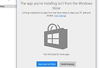 Windows 10 teste le blocage des apps non issues de Windows Store