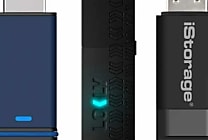 Stockage : trois clés USB chiffrées pilotées par smartphone