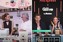 AliExpress combine live streaming et live shopping