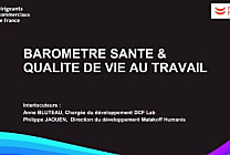 Un baromètre de la Santé et du bien-être au travail dédié à la fonction  [...]