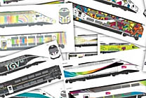 Alstom et la SNCF dévoilent les livrées des rames d'essai du TGV M