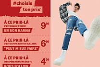 Jennyfer propose de payer moins cher ou encore moins cher !