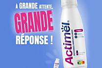Actimel voit les choses en grand avec sa bouteille d'1 litre
