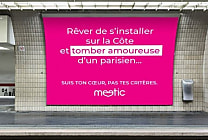 Pour la Saint-Valentin, Meetic s'affiche dans toute la France