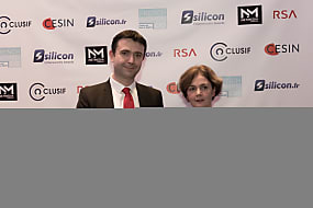 David Buhan - Directeur Général ADVENS ( à gauche) et Sabine Guillaume -RSSI Lille Métropole