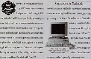 publicité issue du magazine « InfoWorld », décembre 1993