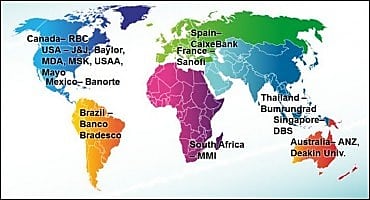 De grandes organisations misent sur Watson sur tous les continents.