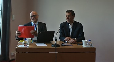 Claude Molly-Mitton (USF, à gauche) et Marc Genevois (SAP France).