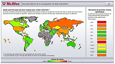 Edition 2010 de McAfee des domaines et régions les plus risqués face aux dangers de l