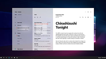 Capture d'écran de Outlook sous interface Project Neon (source MSpoweruser).