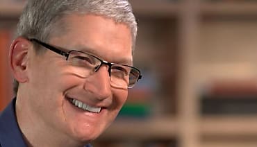 Tim Cook lors de l'émission 60 Minutes sur CBS.