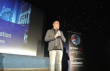 Samuel Métias, lors de Devops REX, le 28 novembre à Paris.