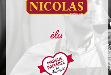 Le caviste Nicolas est nommé 'Marque Préférée des Français'