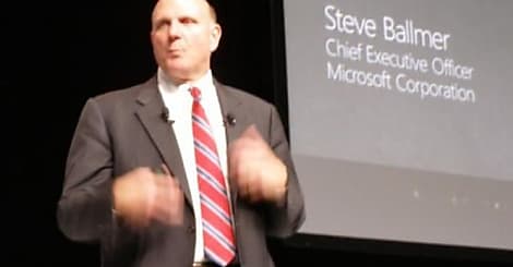 Steve Ballmer à Paris argumente Windows 7 et la 'nouvelle efficacité'