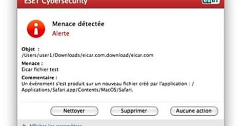 ESET Cybersecurity protège les Mac en français