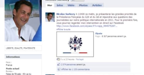 Nicolas Sarkozy ne se présente toujours pas en 2012... toujours selon Facebook