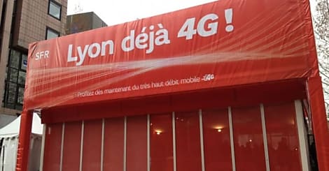 SFR inaugure la 4G données et voix à Lyon