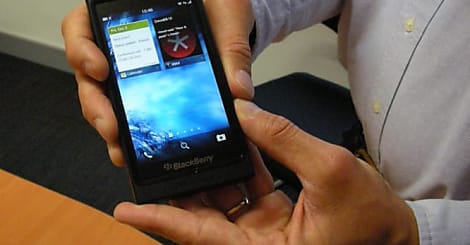 Première photo du d'un smartphone BlackBerry 10 ?