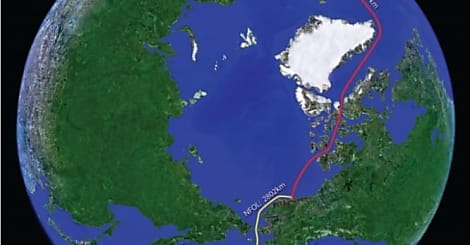 L'océan Arctique, nouvelle route des câbles sous-marin