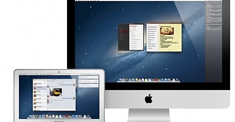 Les copies d'écran officielles d'OS X 10.8 Mountain Lion