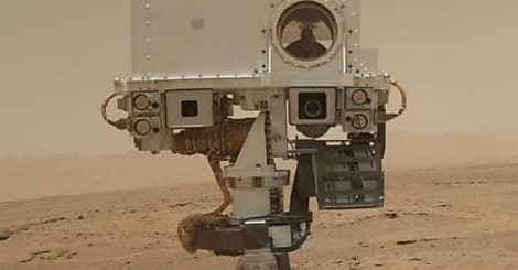 Curiosity probablement victime d'un bombardement cosmique