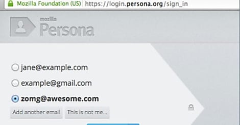 Mozilla Persona Bêta 2 intègre Yahoo