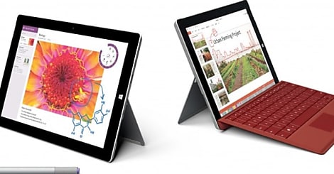 La Surface 3 de Microsoft en images