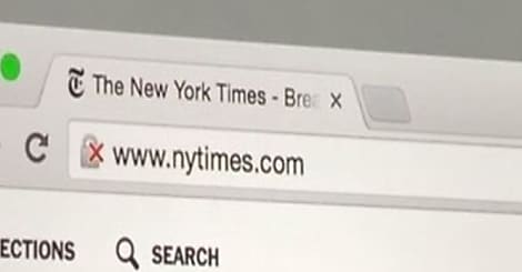 Chrome fait une croix rouge sur les sites non HTTPS