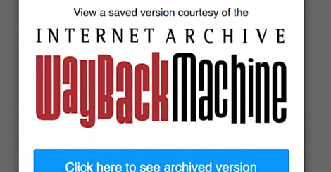 Internet Archive propose une extension anti erreur 404 pour Chrome