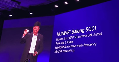 Huawei annonce le « 1er chipset 5G au monde, conforme 3GPP »