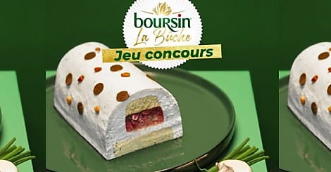 Boursin propose une bûche de Noël salée en édition limitée