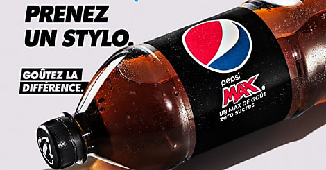 Pepsi Max marque sa différence pour taquiner son concurrent