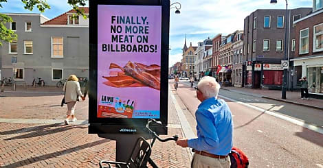 La ville d'Haarlem (Pays-Bas) bannit les pub sur la viande... et La Vie en profite