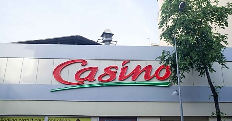 NICE, FRANCE-JUNE 04,2018:Sign at a Casino Store, France. Casino is the biggest