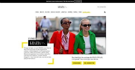 Grazia dévoile un nouveau site et un club VIP