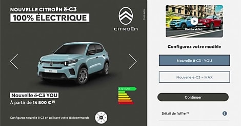 Orange et Citroën s'associent pour créer un 'car configurator' sur la TV